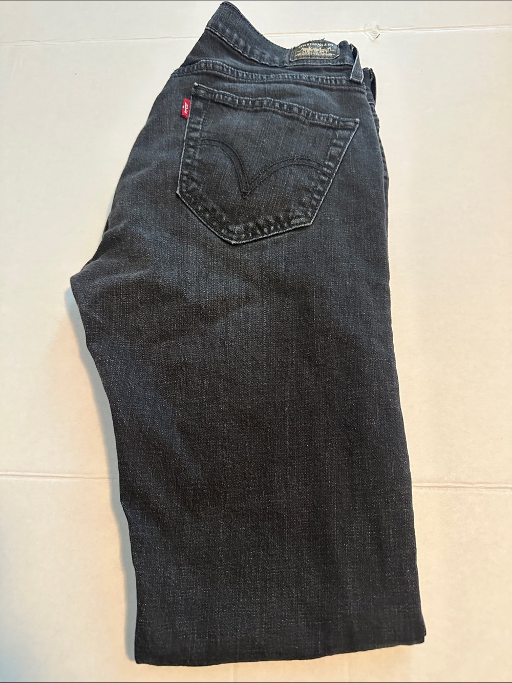 Levi's 504 Tilted Women Black Straight  Jeans 11 Medium